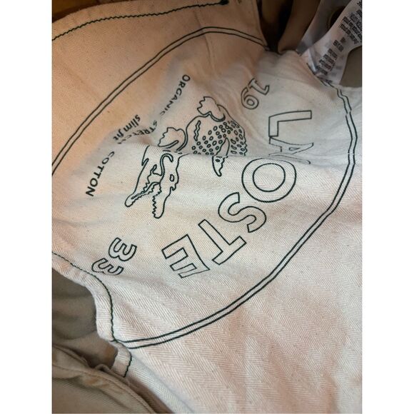 Lacoste khaki pants size 42 measures as size 40 - Picture 11 of 14